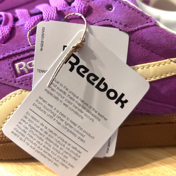 Reebok Classic Club C Grounds UK purple sneakers NWT - Picture 5 of 10